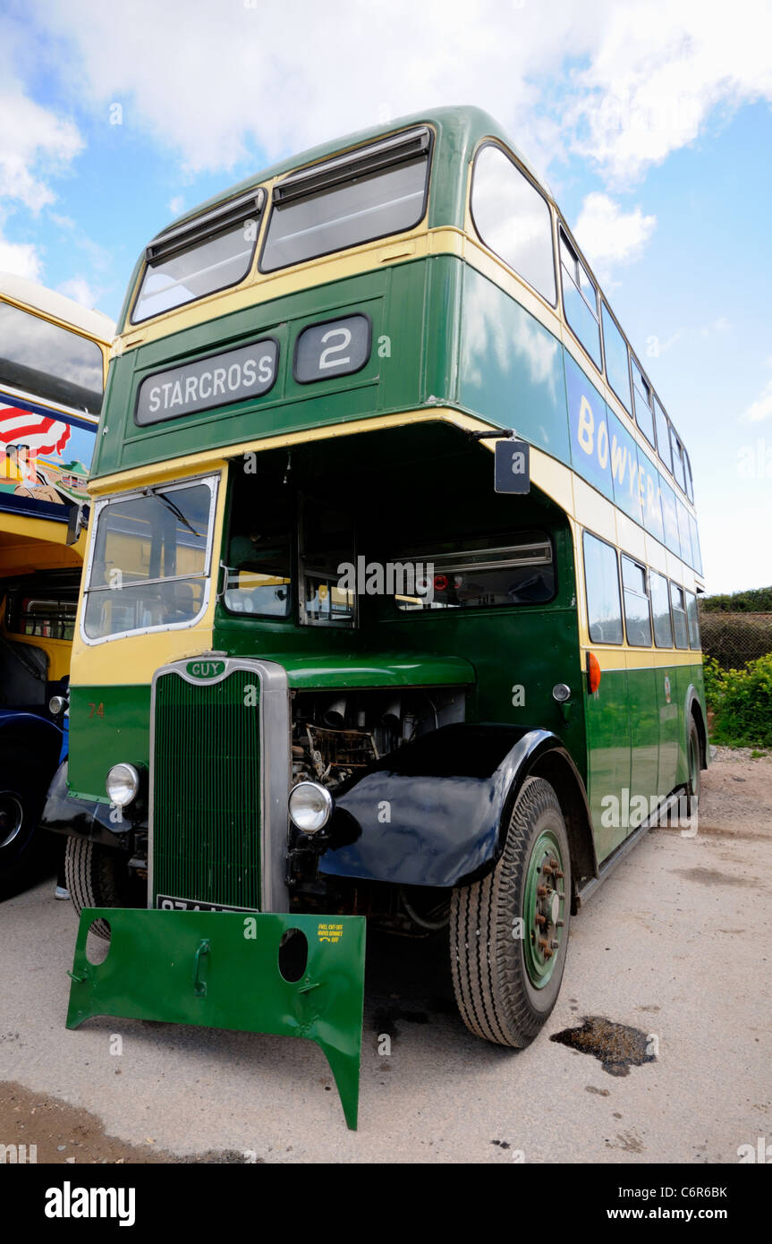 Classic Devon General Double Decker Bus on Display at Dawlish Warren in ...