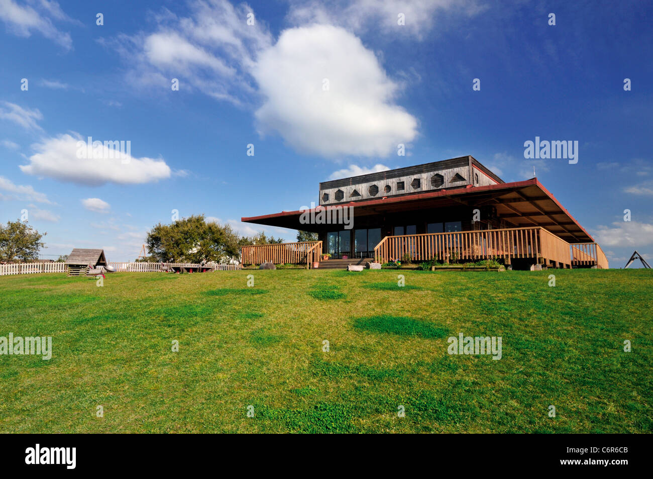 Portugal, Alentejo: Ambiental Interpretation Center  in the Eco and Camping Resort Zmar in Odemira Stock Photo