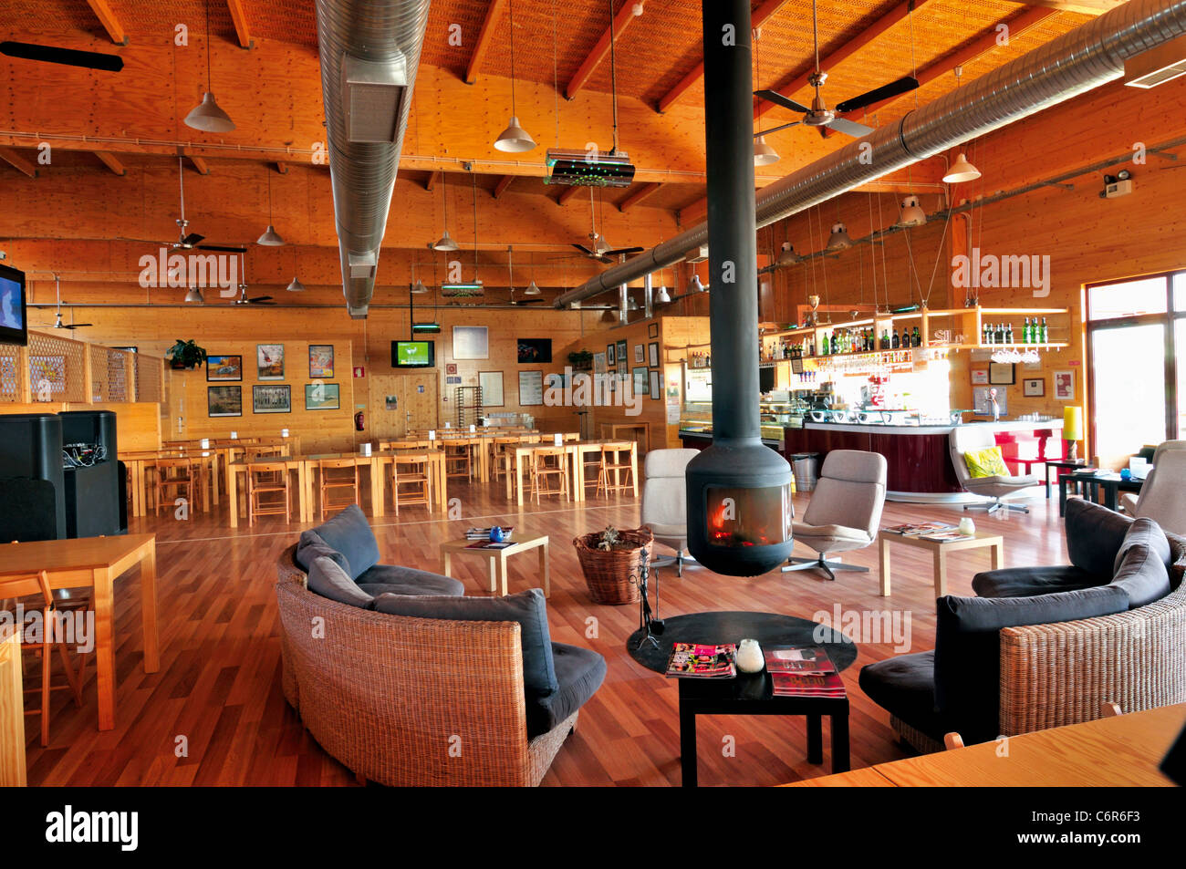 Portugal Alentejo Restaurant Lounge Of The Eco And Camping Resort Zmar In Odemira Stock Photo Alamy