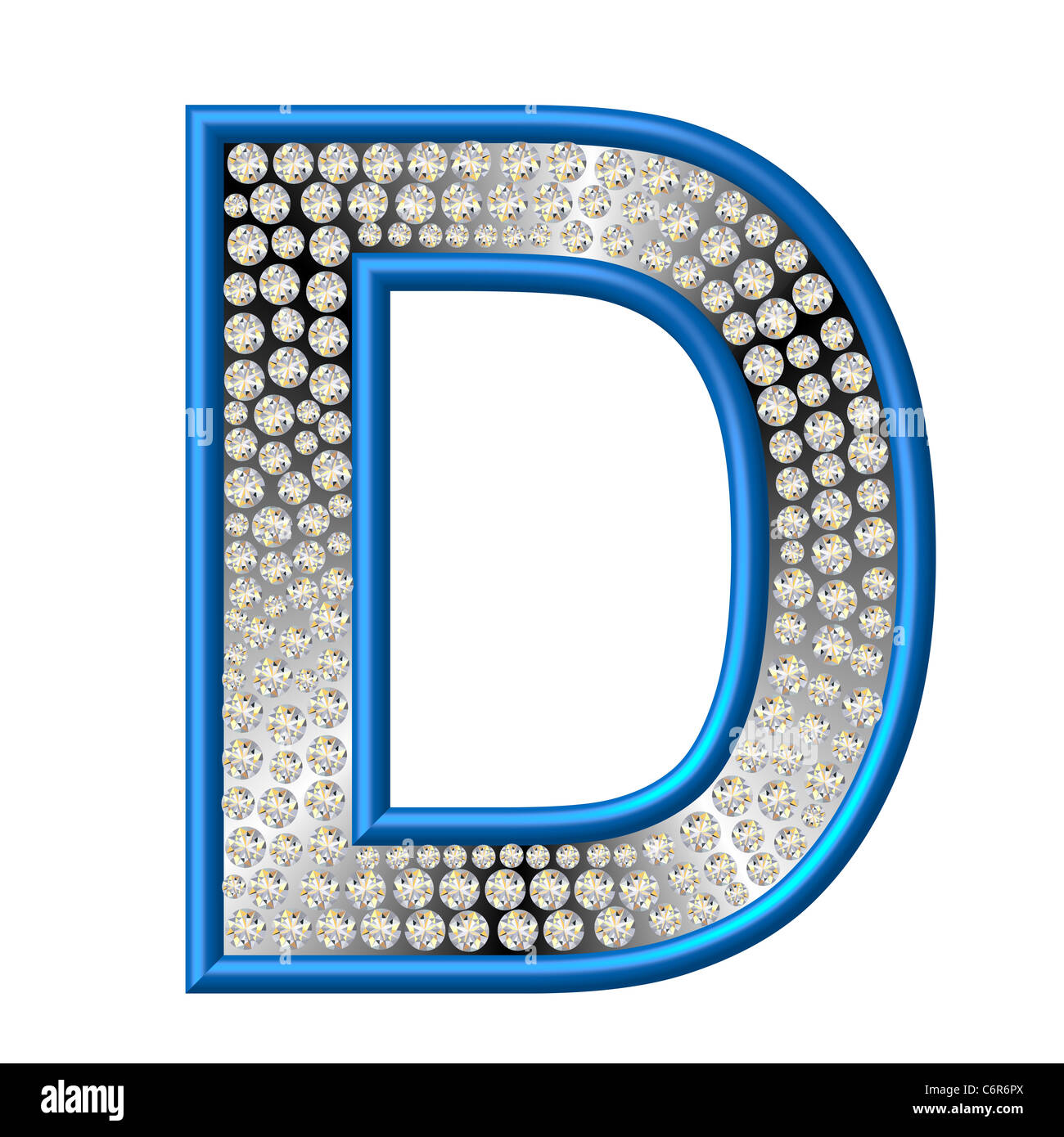 Diamond Letter Character Stock Photo - Alamy