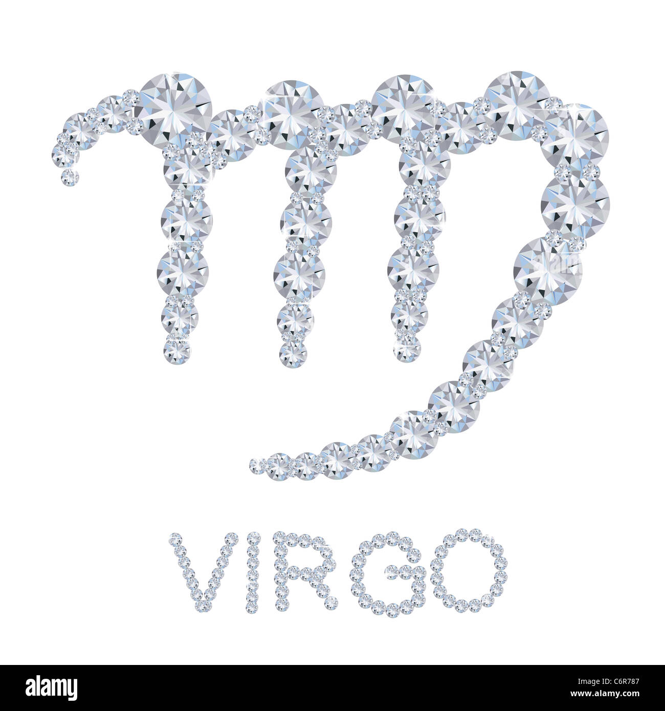 Zodiac sign of diamonds Stock Photo Alamy