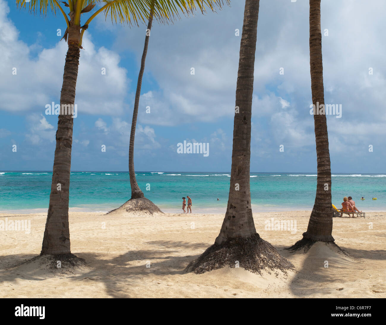 Bavaro Beach, Punta Cana, Dominican Republic, Caribbean Stock Photo