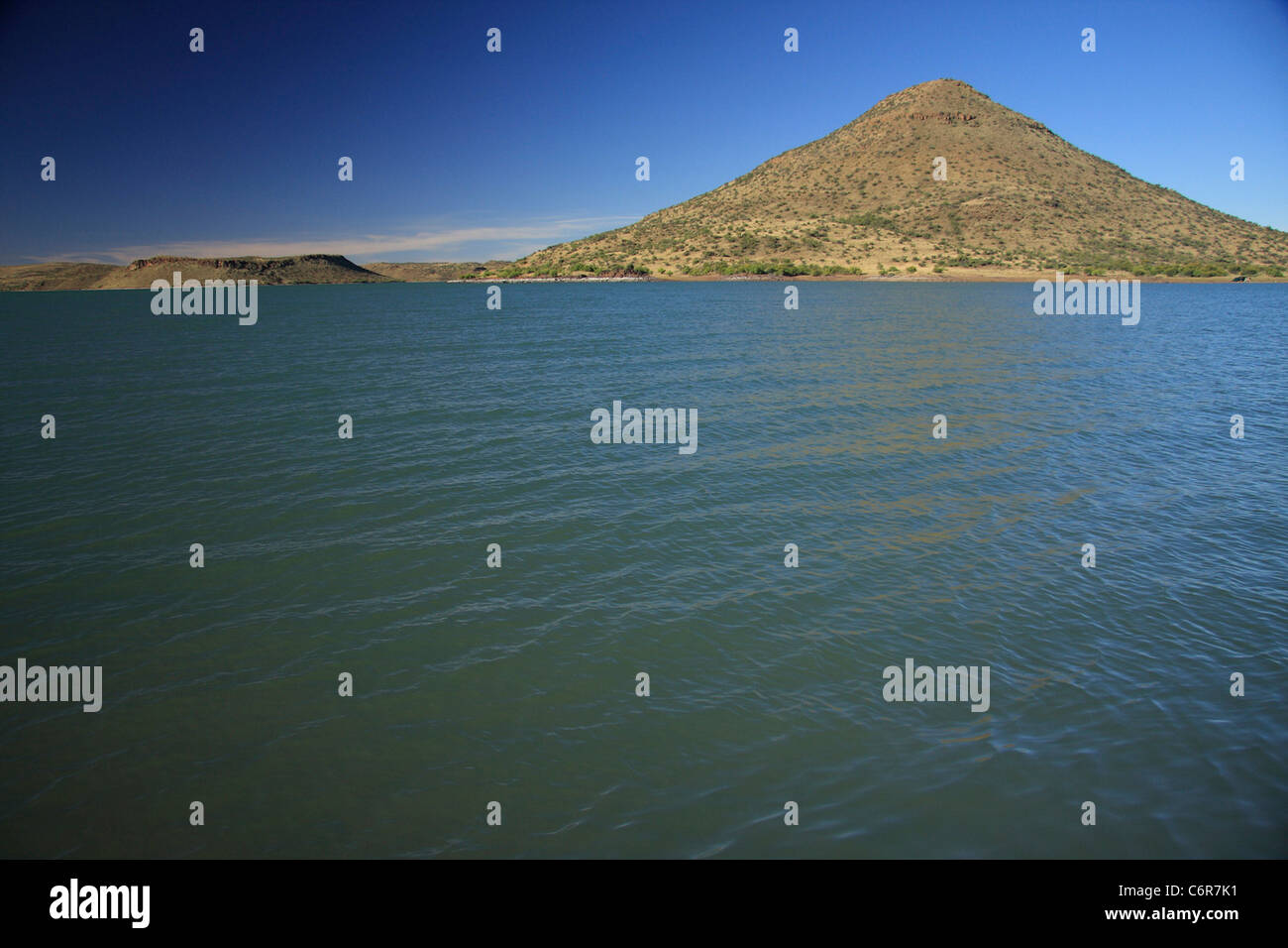 View over Van Der Kloof Dam Stock Photo Alamy