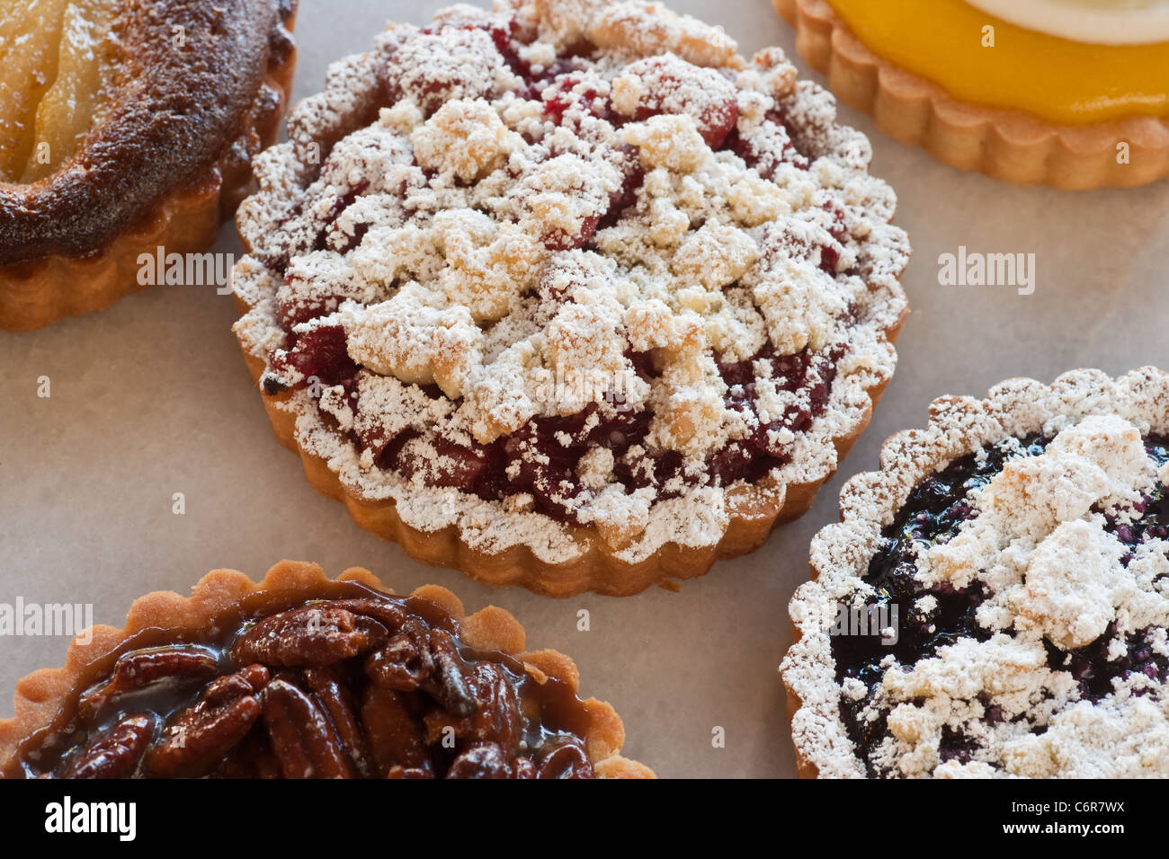 selection of tartes, D'Angelo Pastry and Bread, Santa Barbara