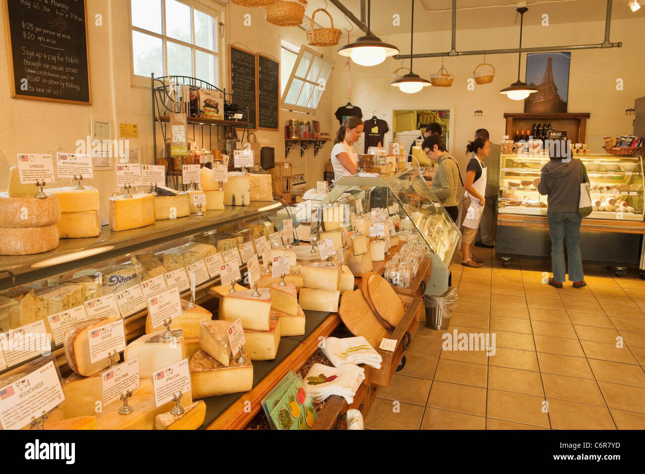 C'est Cheese, a cheese shop in Santa Barbara, California, United States of America Stock Photo
