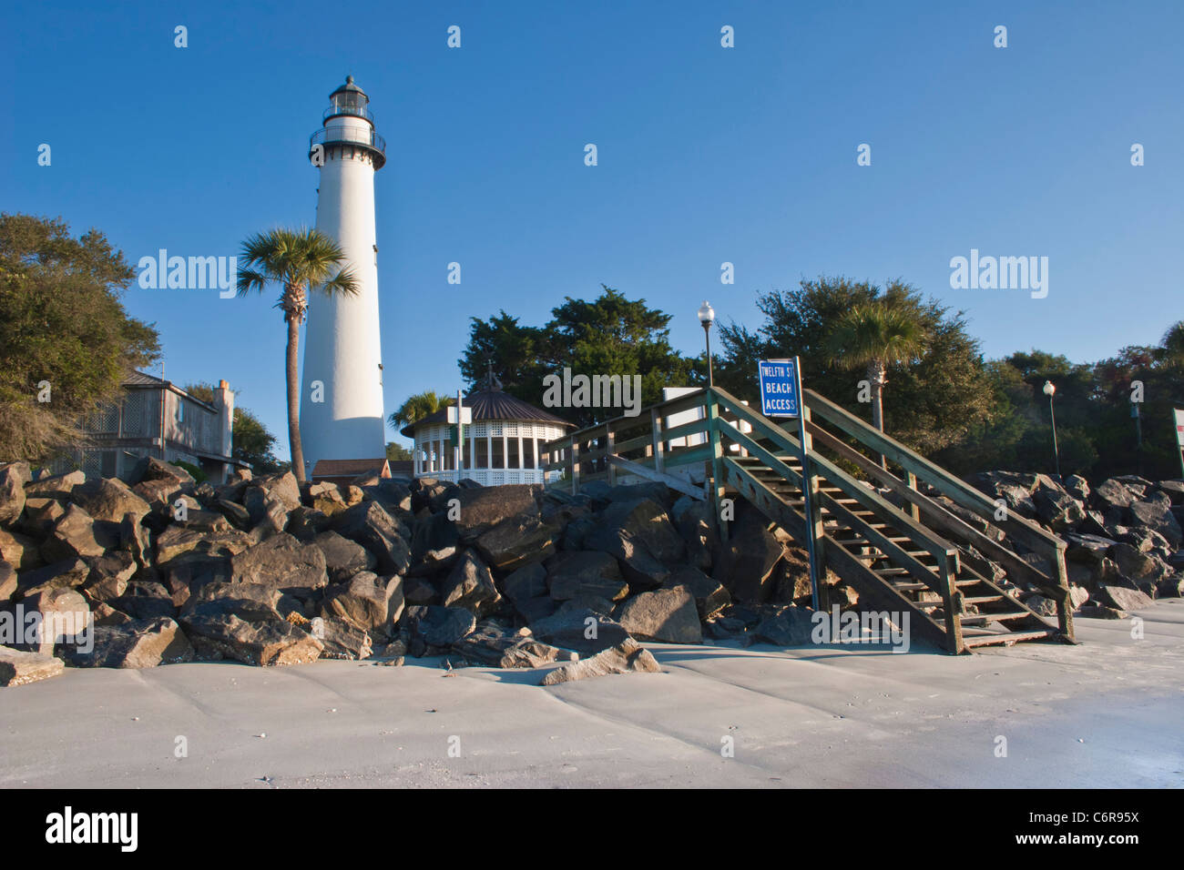 St. Simon's Island Lighthouse on St Simon's Island off the coast of