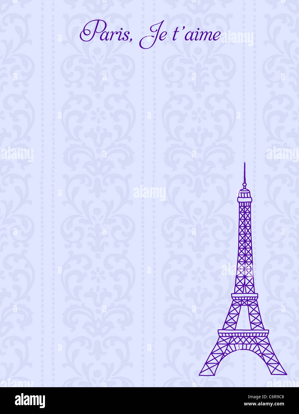 Eiffel Tower illustration Stock Photo