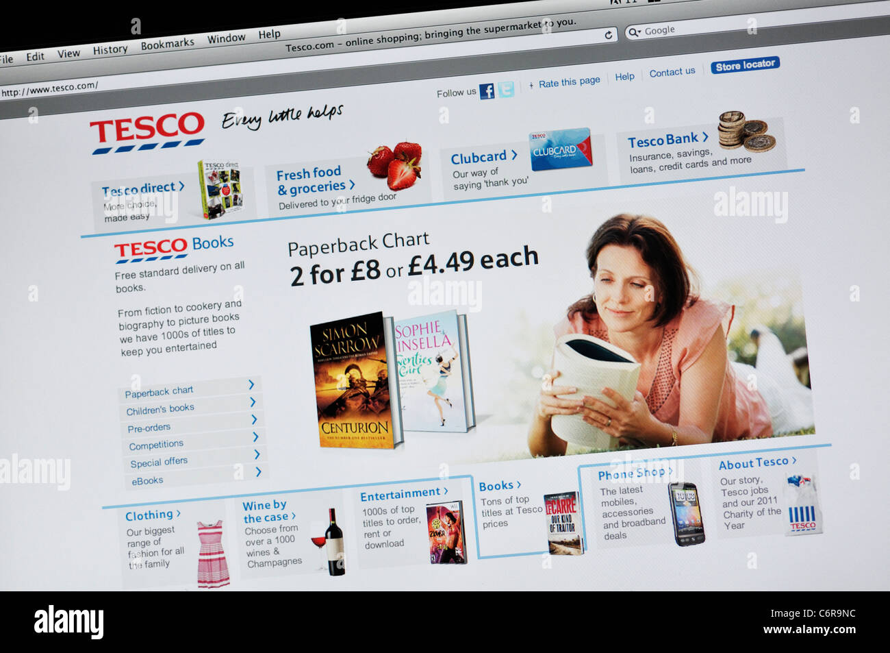 Tesco website online shopping store grocery online screenshot screen