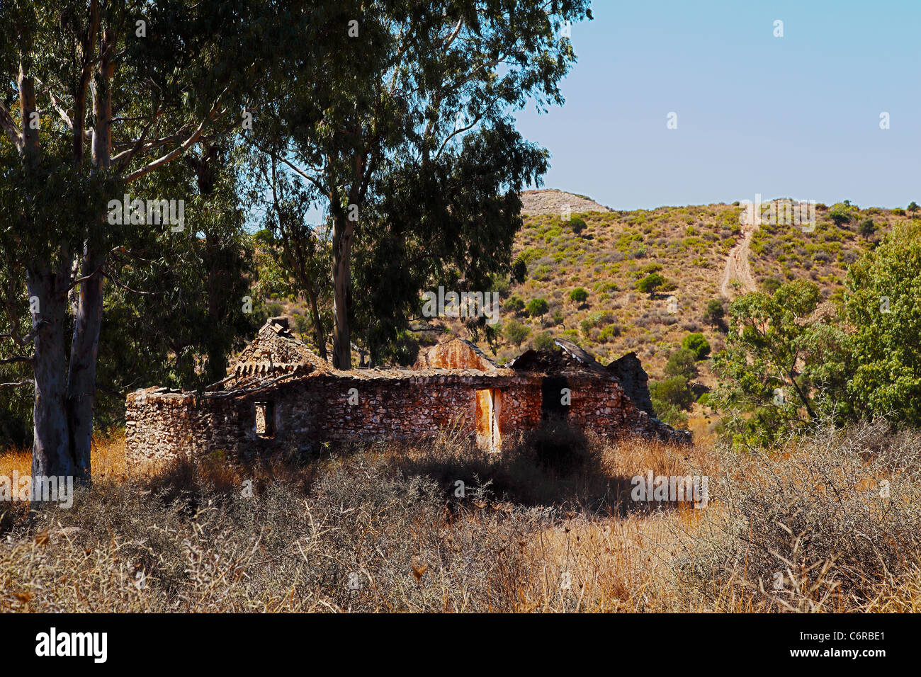 ruin-in-spanish-countryside-stock-photo-alamy