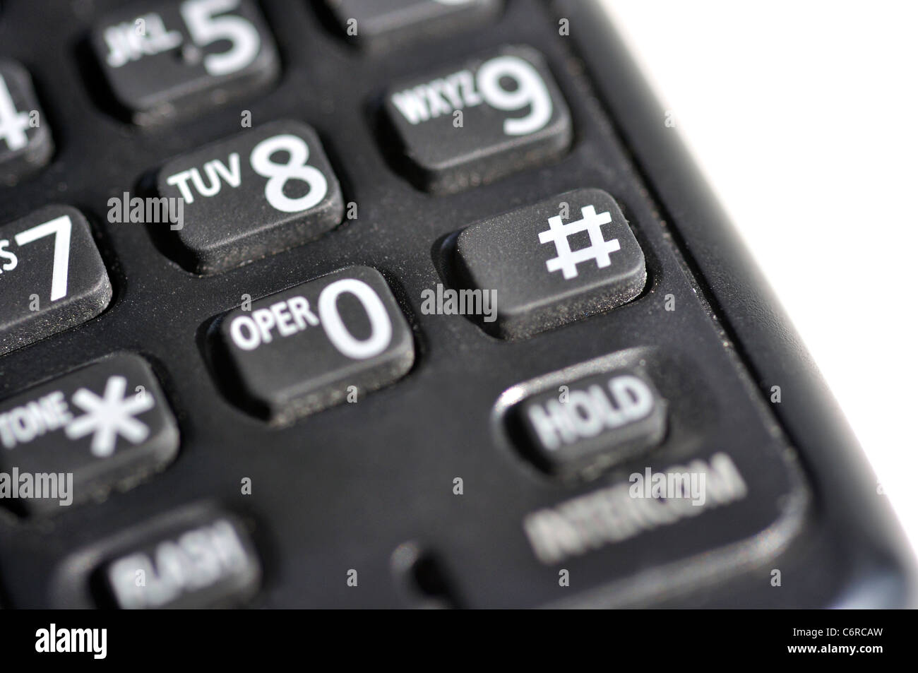 Phone keys close-up Stock Photo - Alamy