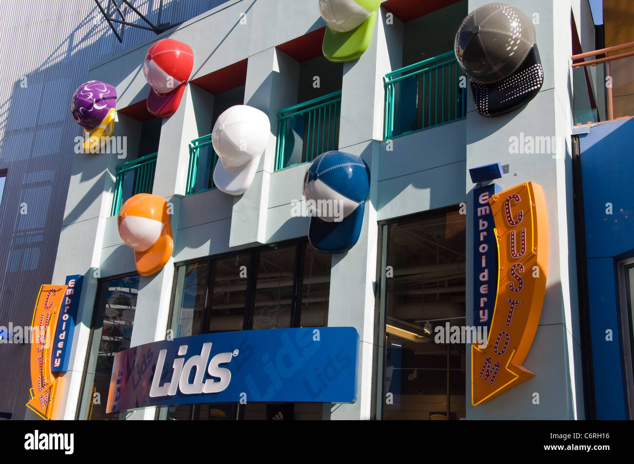 Lids Universal Studios City Walk, Los Angeles, California, USA Stock