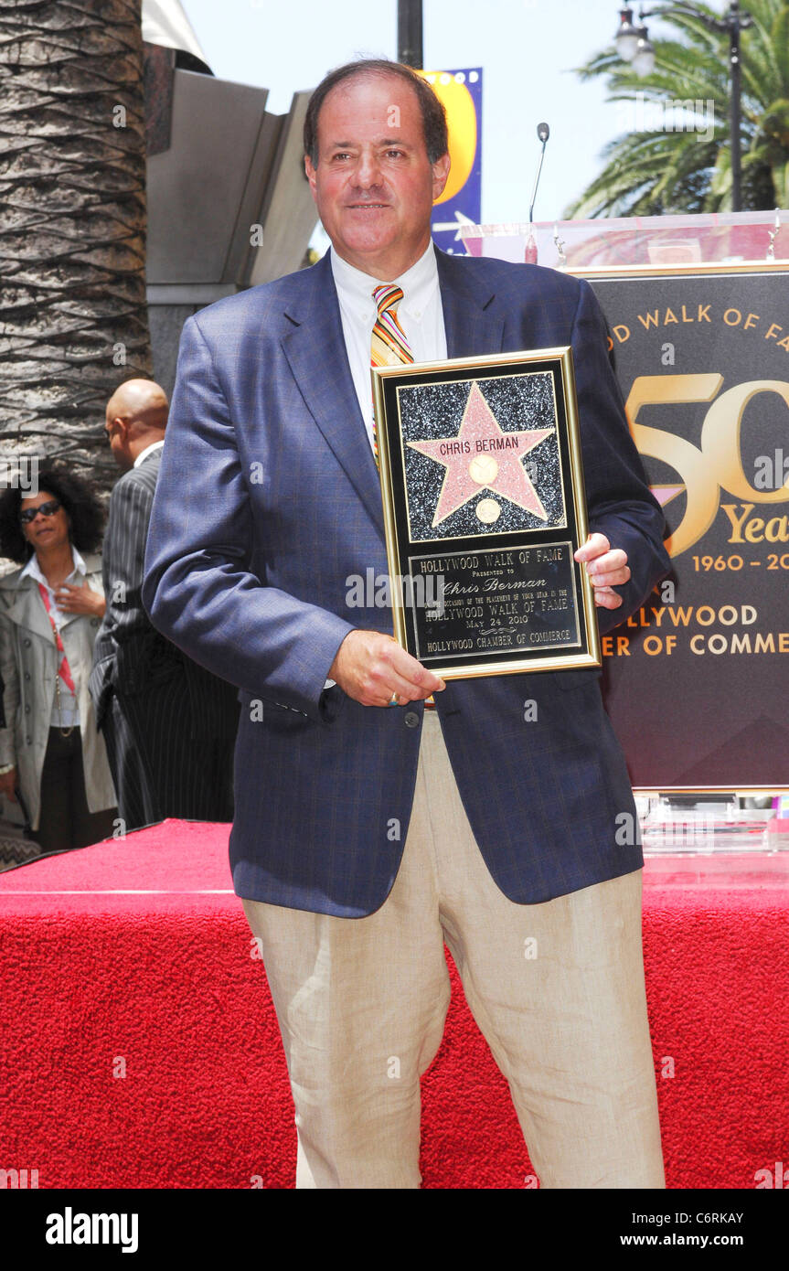 Chris Berman ESPN’s Chris Berman honored with a star on the Hollywood