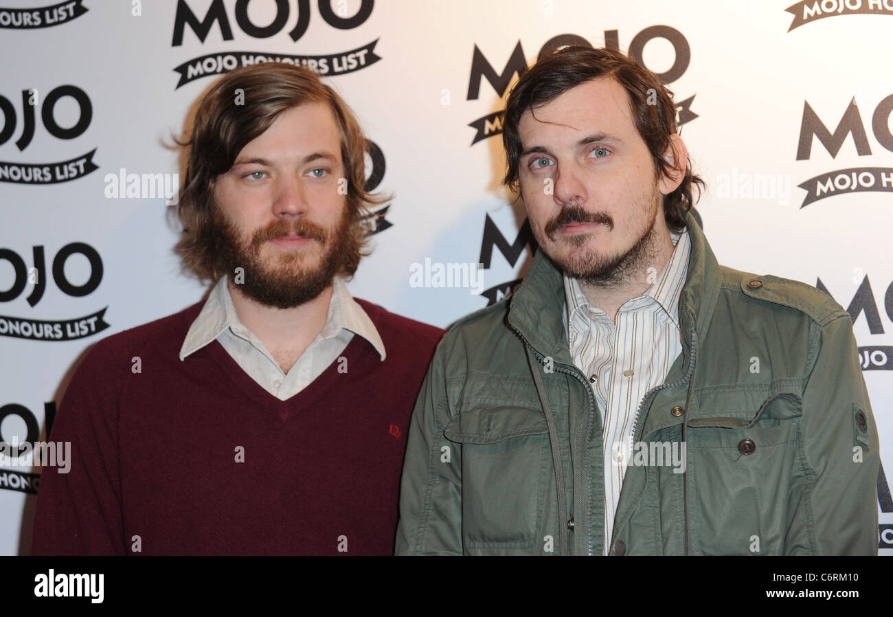 Eric Pulido (R) and Paul Alexander of Midlake 2010 MOJO Honours List