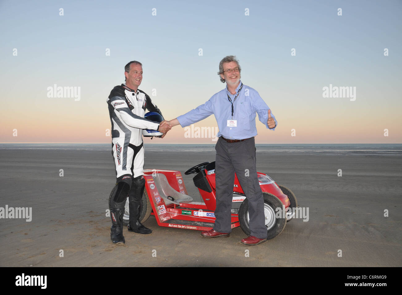 New world land speed record for a rideon lawnmower The team behind