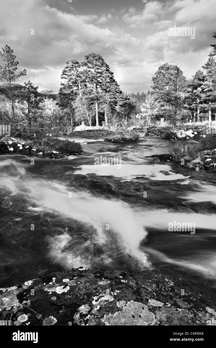 River Cannich near Loch Mullardoch, Scotland Stock Photo