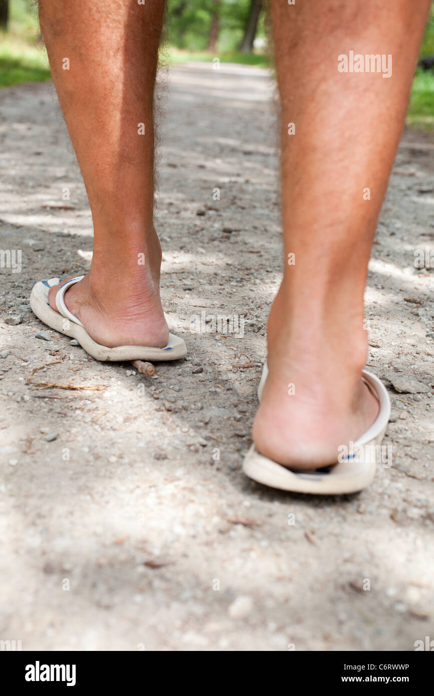 male flip flops