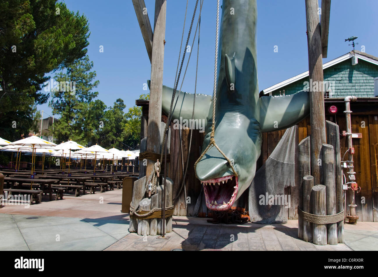 Shark from Jaws, Universal Studios in Los Angeles, California, USA Stock Photo