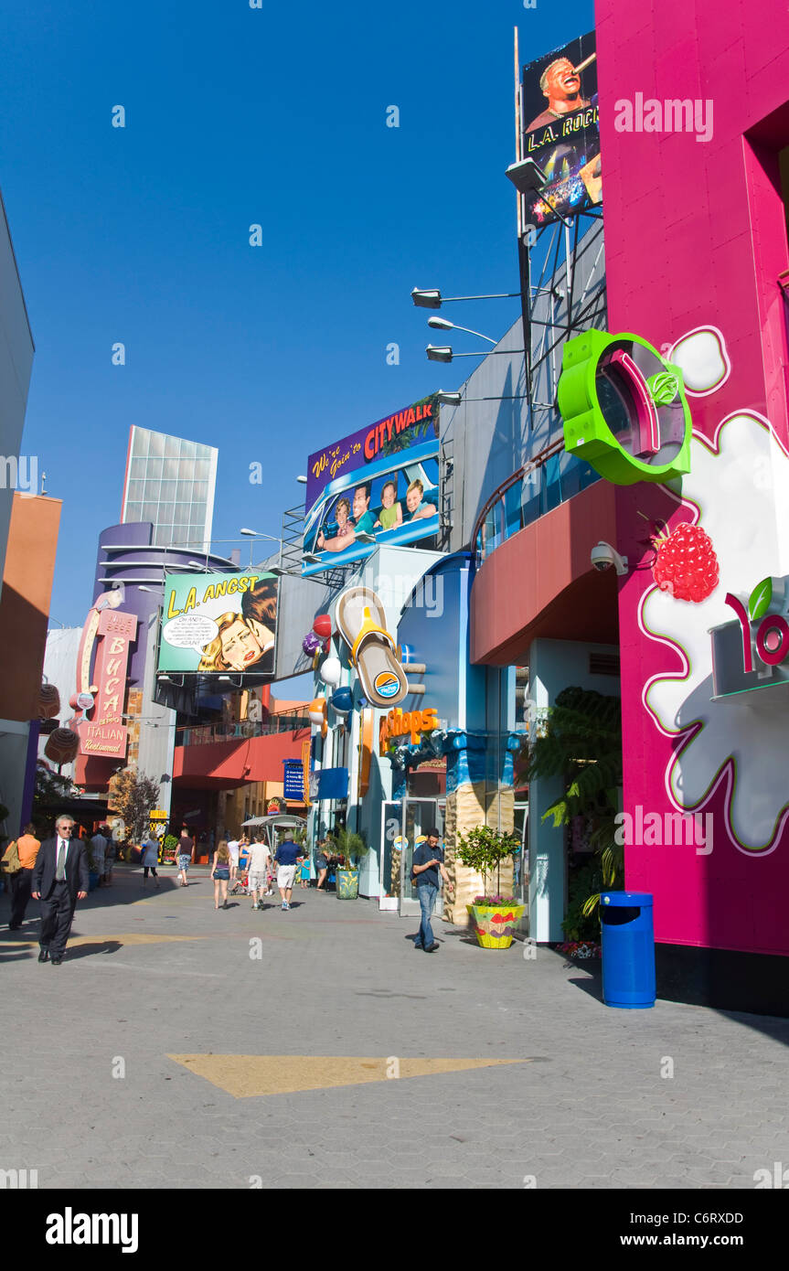 Universal Studios City Walk, Los Angeles, California, USA Stock Photo