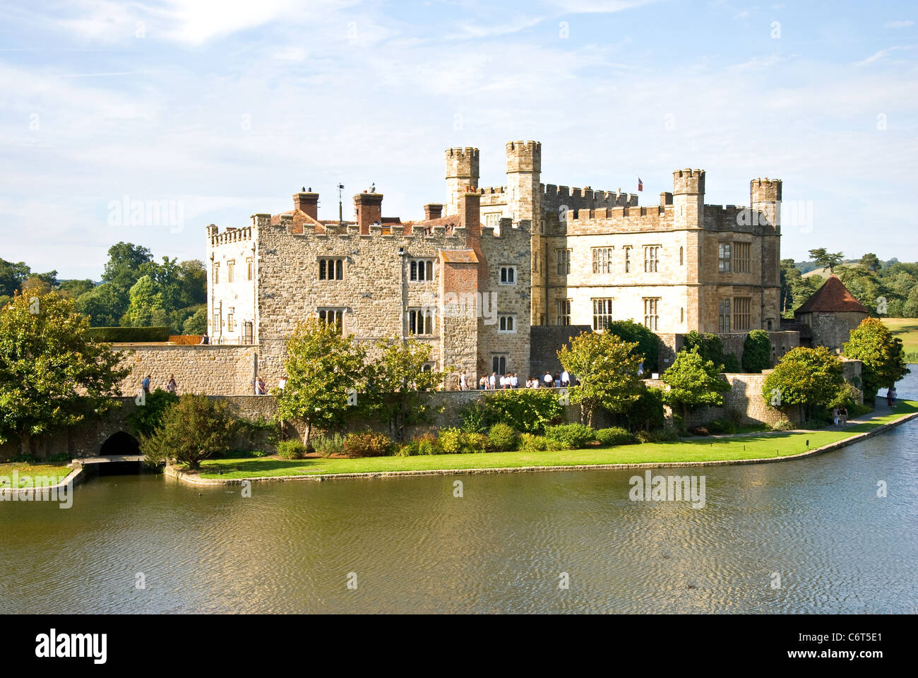 Leeds Castle Kent Stock Photo Alamy