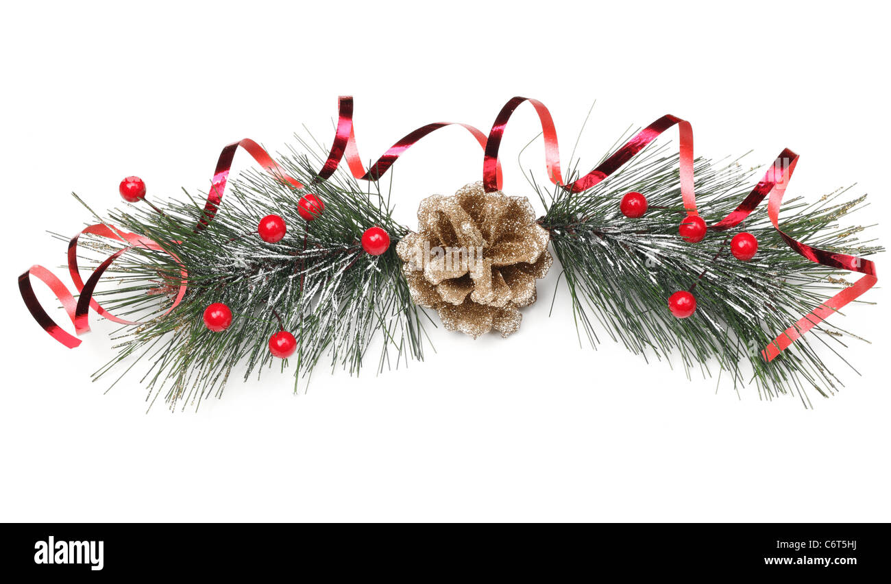 Christmas Ornament Isolated on White Stock Photo