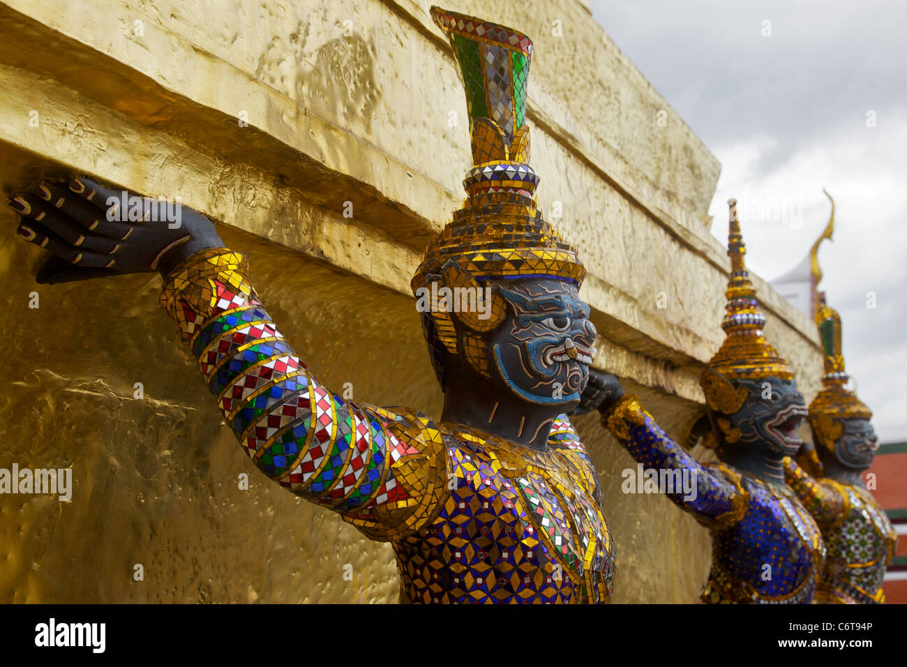 Mythical figures at the Royal Palace, Bangkok, Thailand Stock Photo
