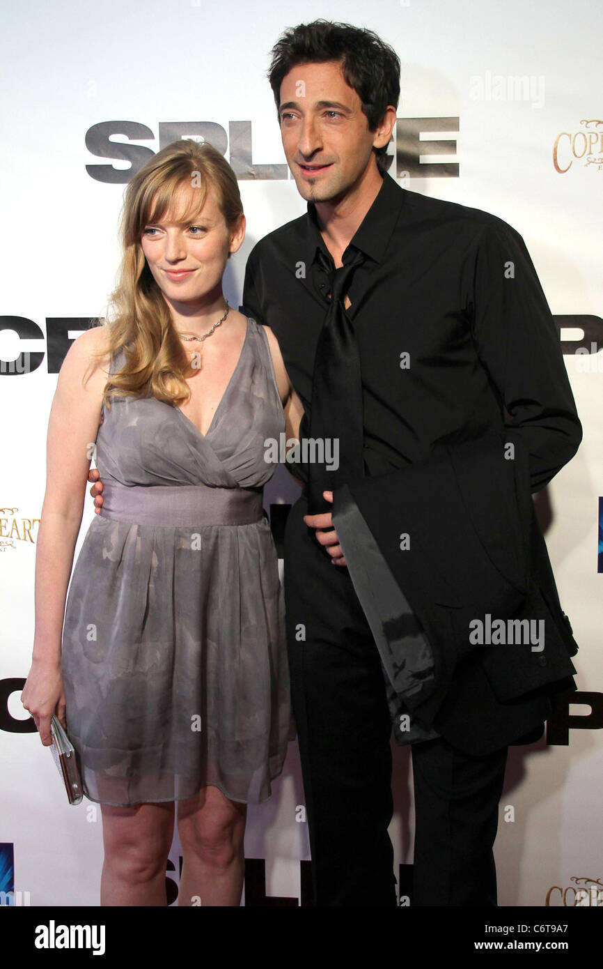 Sarah Polley and Adrien Brody Premiere of 'SPLICE', red carpet arrivals at The Elgin and Winter Garden Theatre Centre. Toronto, Stock Photo