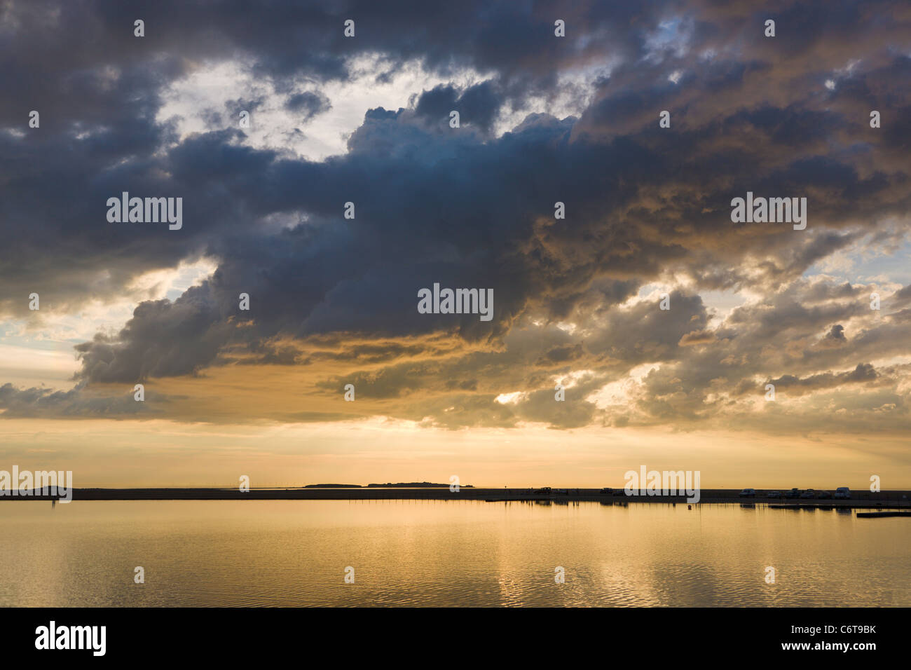 Evening light at West Kirby, Wirral, England Stock Photo