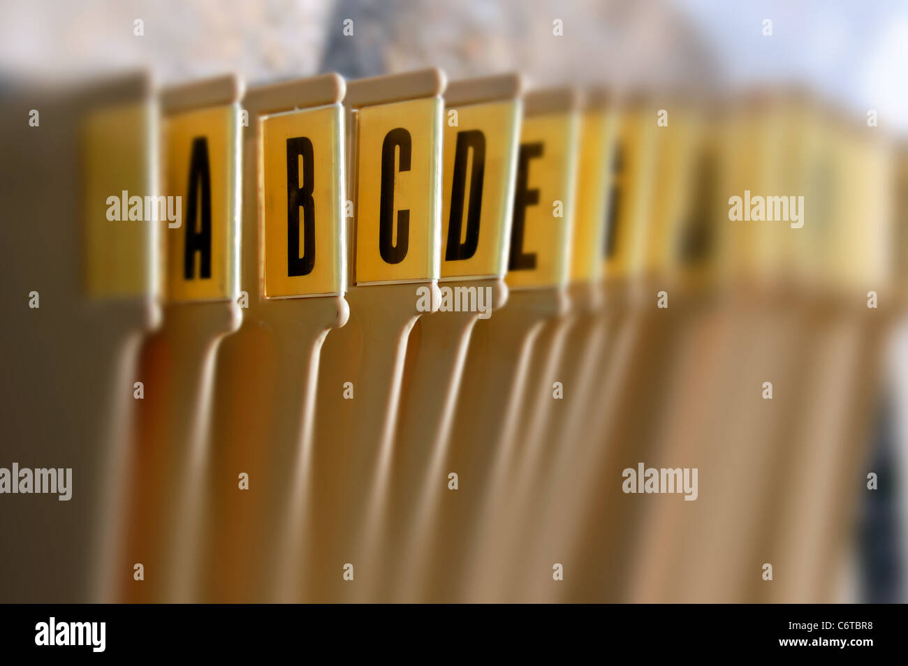 Alphabetical file hi-res stock photography and images - Alamy