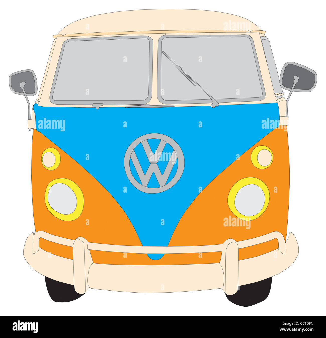 Old vw van Cut Out Stock Images & Pictures - Alamy