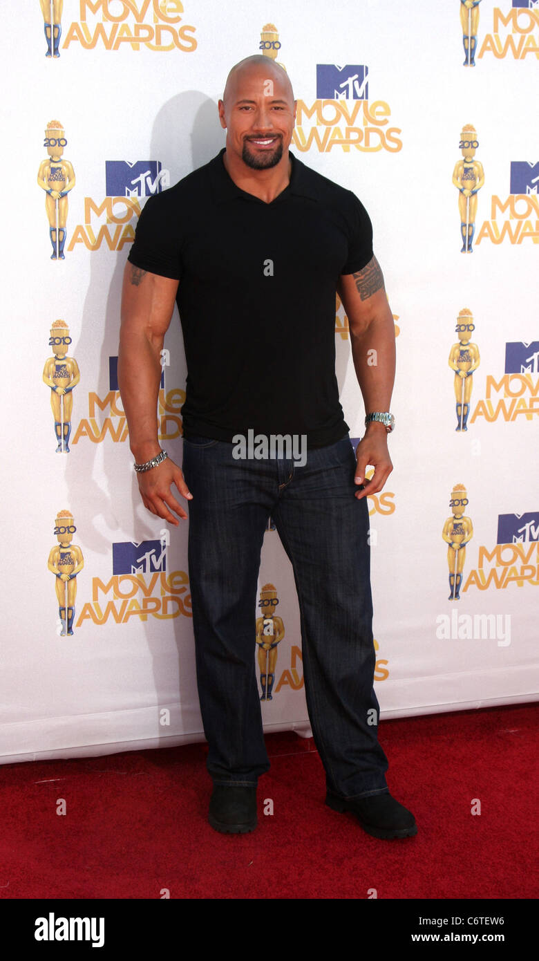 Dwayne Johnson 2010 MTV Movie Awards - Arrivals held at the Gibson