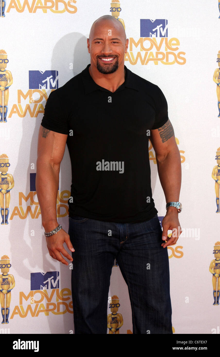 Dwayne Johnson 2010 MTV Movie Awards - Arrivals held at the Gibson  Amphitheater at Universal Studios Universal City, California Stock Photo -  Alamy