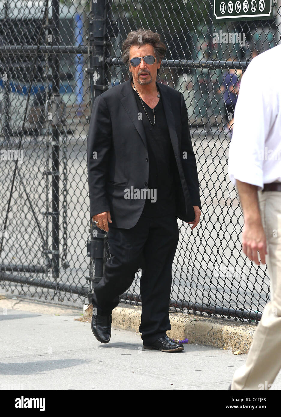 Al pacino out and about in soho new york city hi-res stock photography