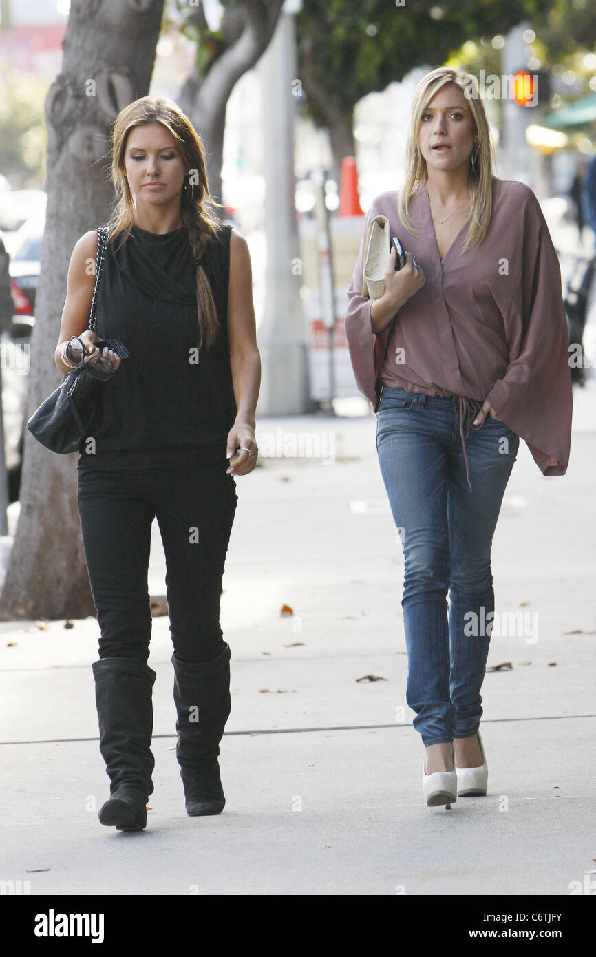 Audrina Partridge and Kristin Cavallari on the set of MTV's 'The Hills' on  Robertson Boulevard Los Angeles, USA - 27.05.10 Stock Photo - Alamy