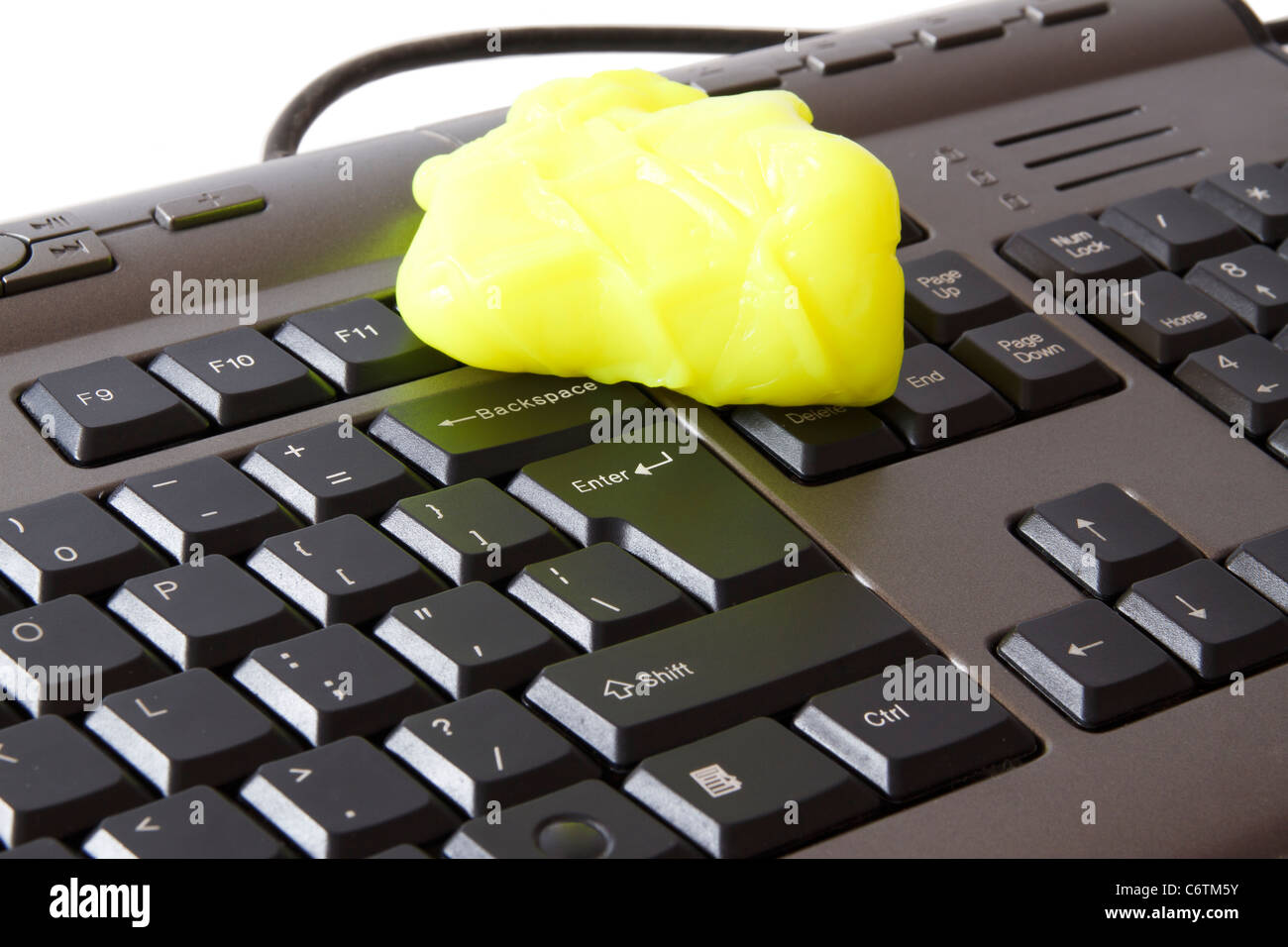 Sponge for cleaning the keyboard Stock Photo Alamy
