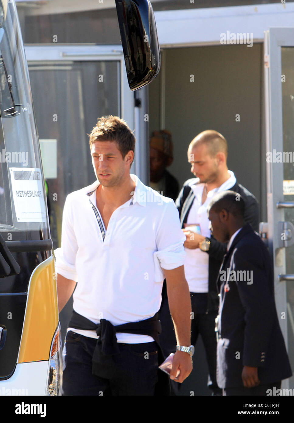 Maarten Stekelenburg The Dutch national football team arriving in