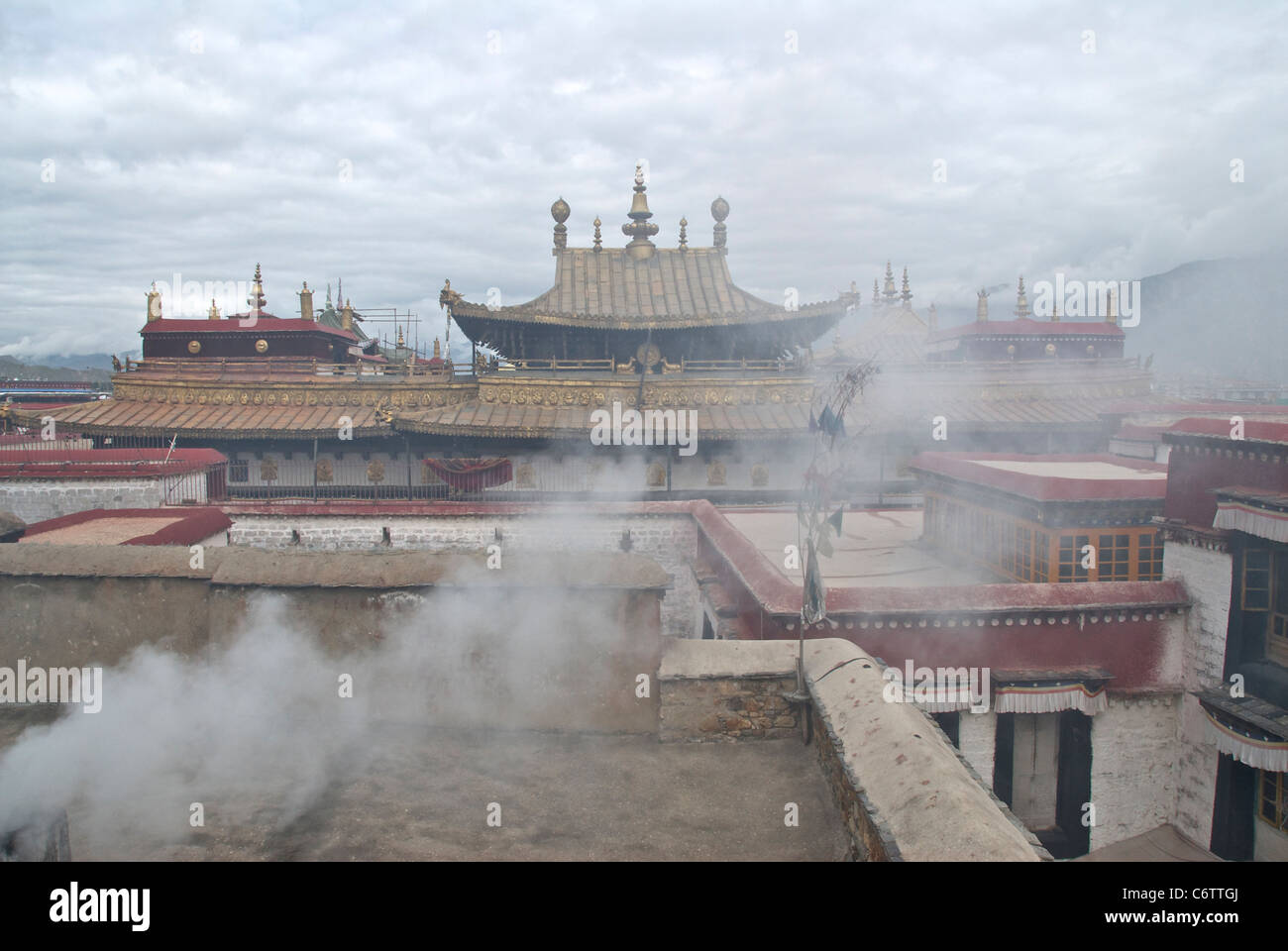 Tibet temple incense hi-res stock photography and images - Alamy