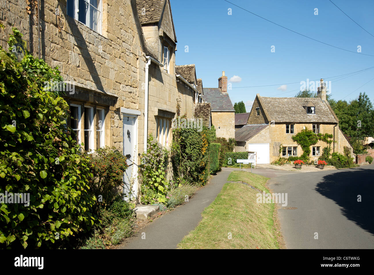 The quiet village of Mickleton, Gloucestershire, England, UK Stock
