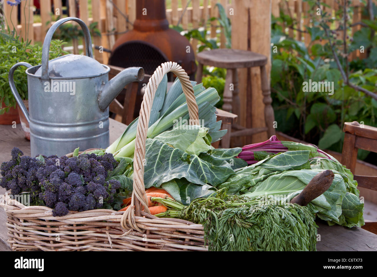 Awarded Gold 'My Very Local Veg Garden' Malvern Spring Gardening Show 2011 Stock Photo