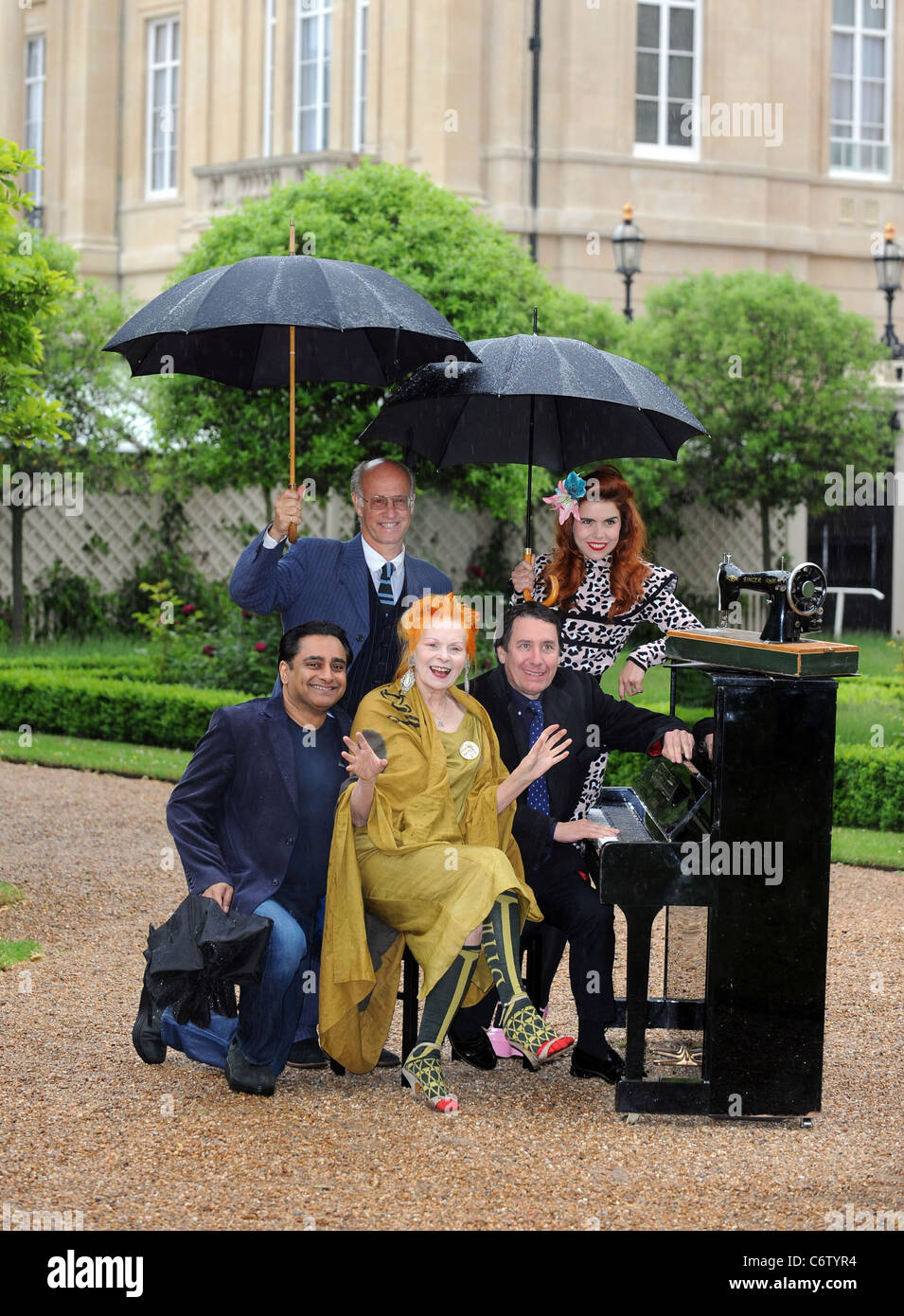 Sanjeev Bhaskar, Roger Saul, Dame Vivienne Westwood, Jools Holland and Paloma Faith The Garden Party To Make A Difference - Stock Photo