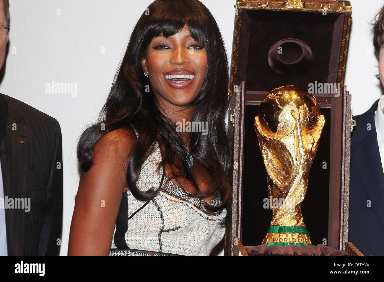 Naomi Campbell Unveils Louis Vuitton World Cup Trophy Case