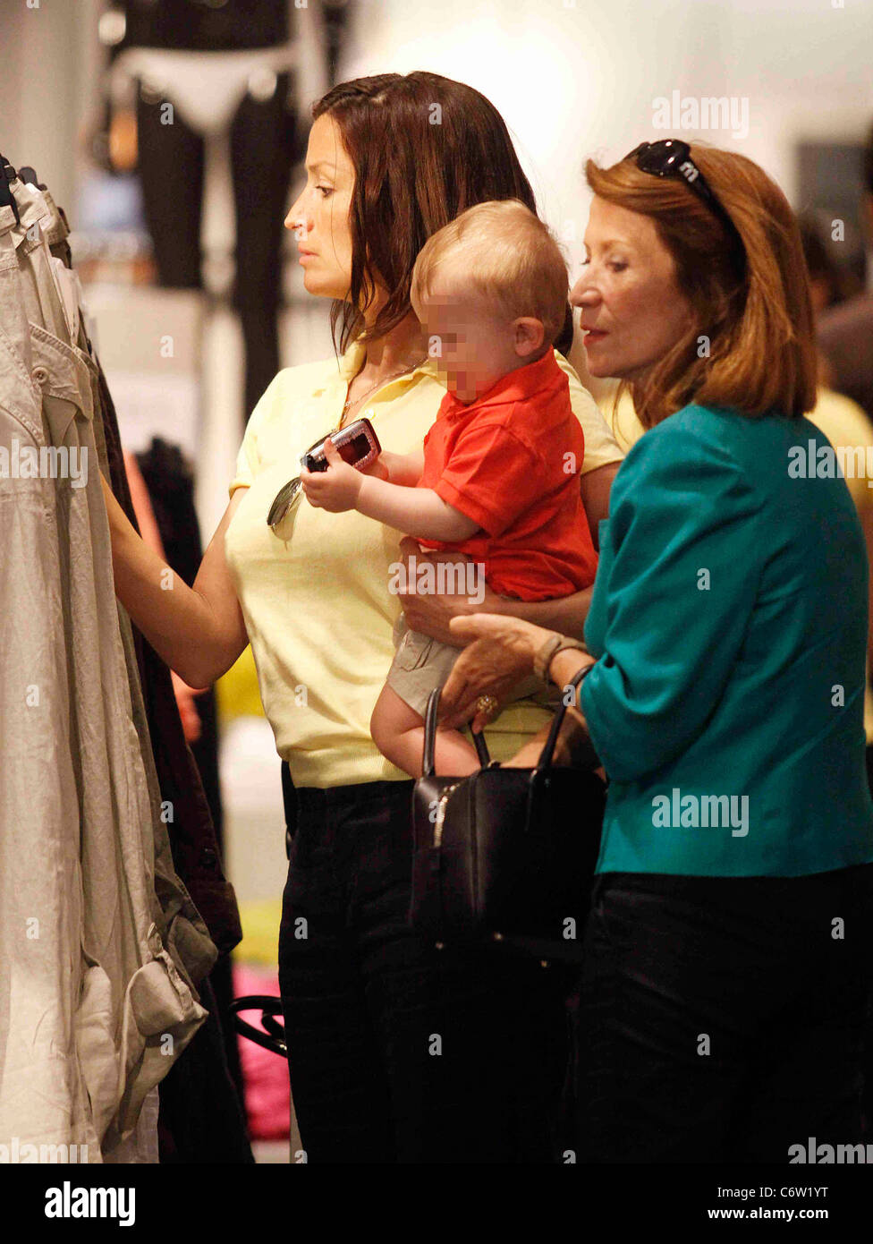 Rebecca Loos Spends Some Time Shopping With Her Baby Son Before Taking