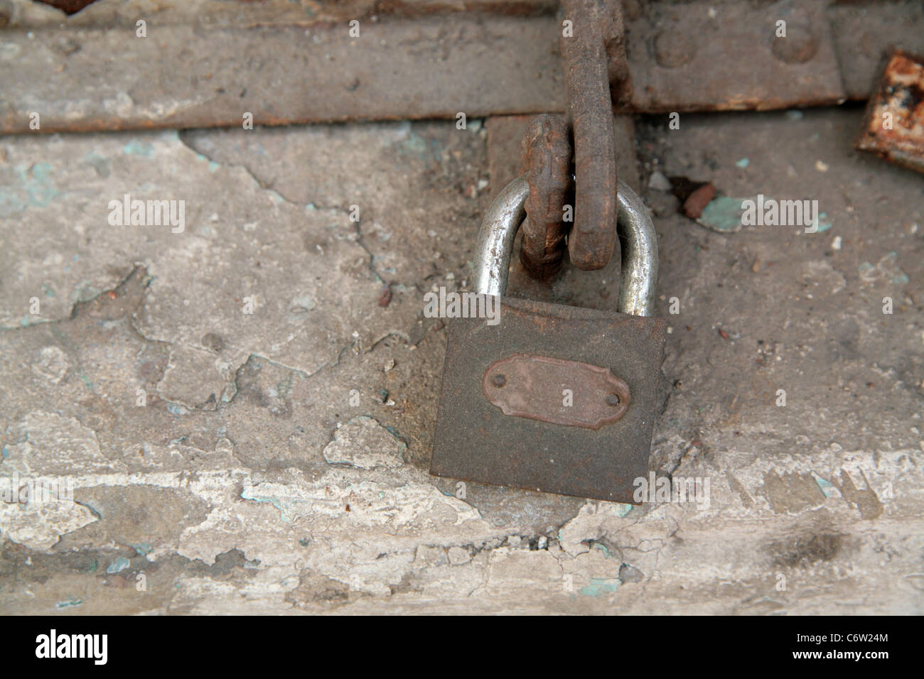Old rusty lock Stock Photo - Alamy