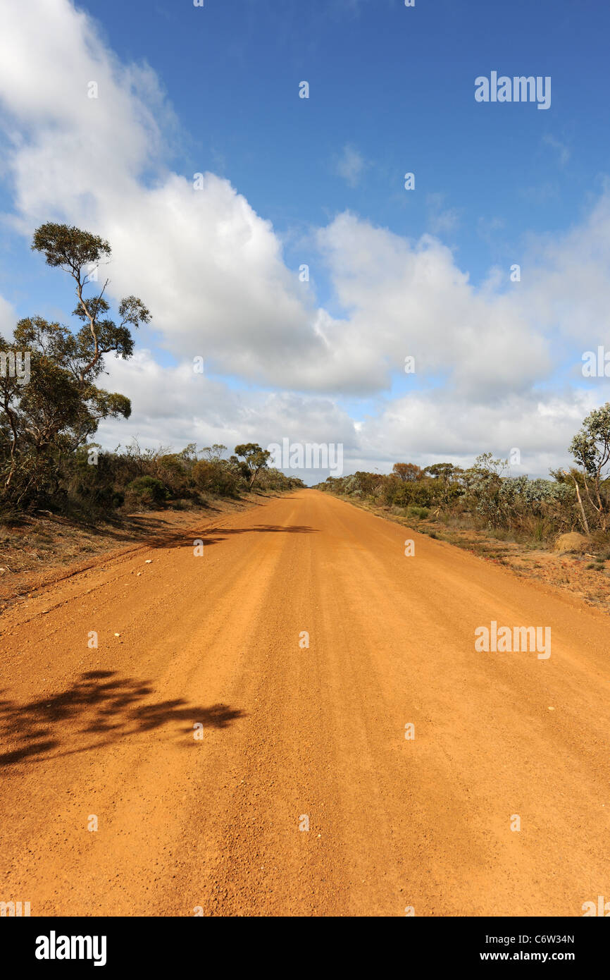 dirt track off South Coast Highway, Esperance Shire, Western Australia, Australia Stock Photo