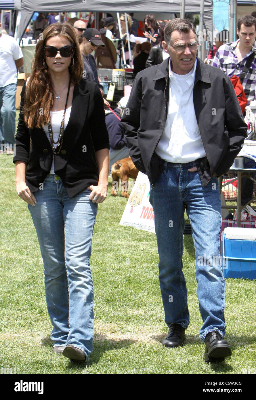 Denise Richards and her father Irv Richards, Best Friends Los Angeles Spring Super Adoption