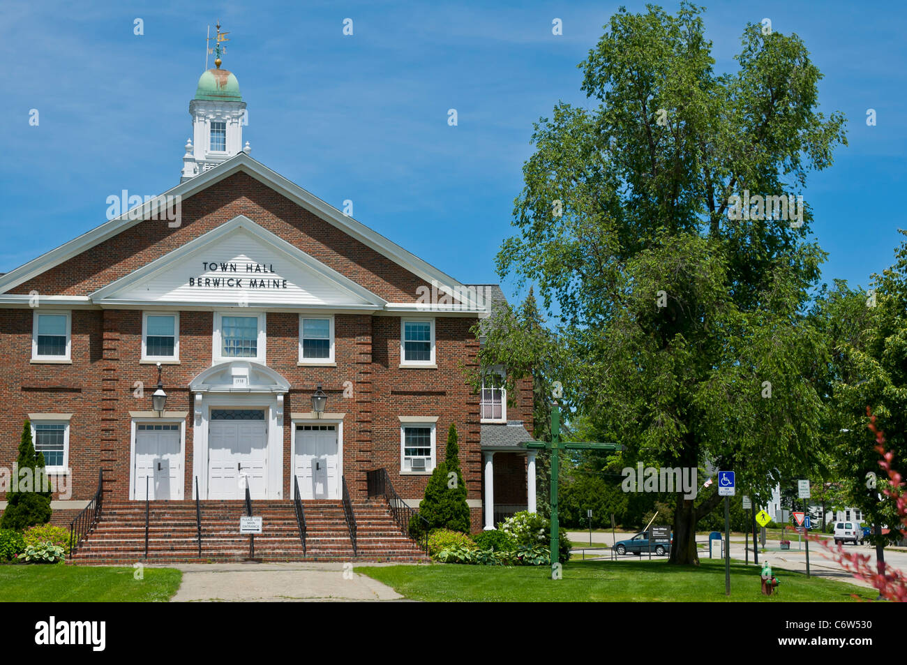 Town hall Town of Berwick Maine New England USA Stock Photo Alamy