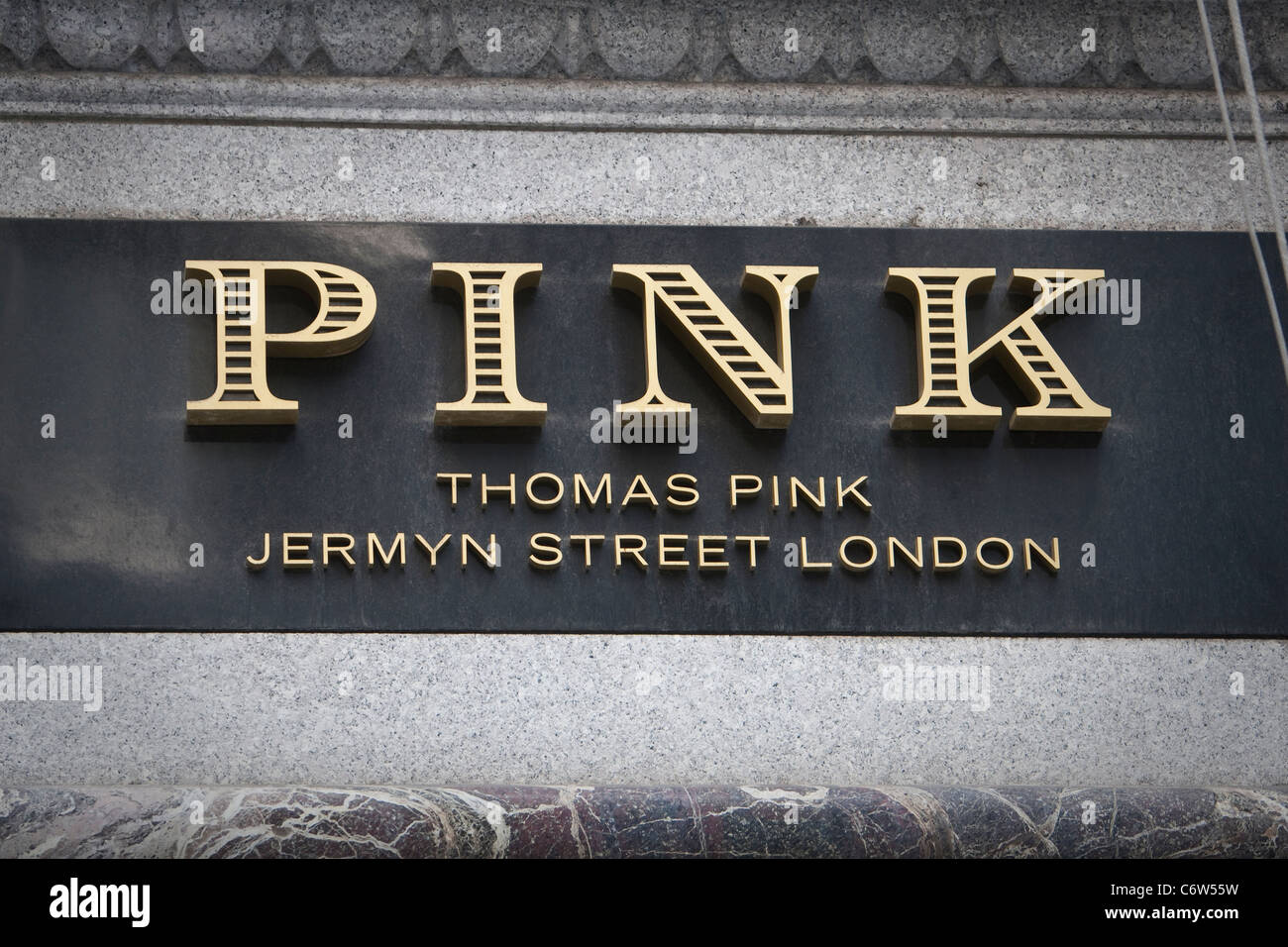 A Thomas Pink store is pictured on Wall Street in the New York
