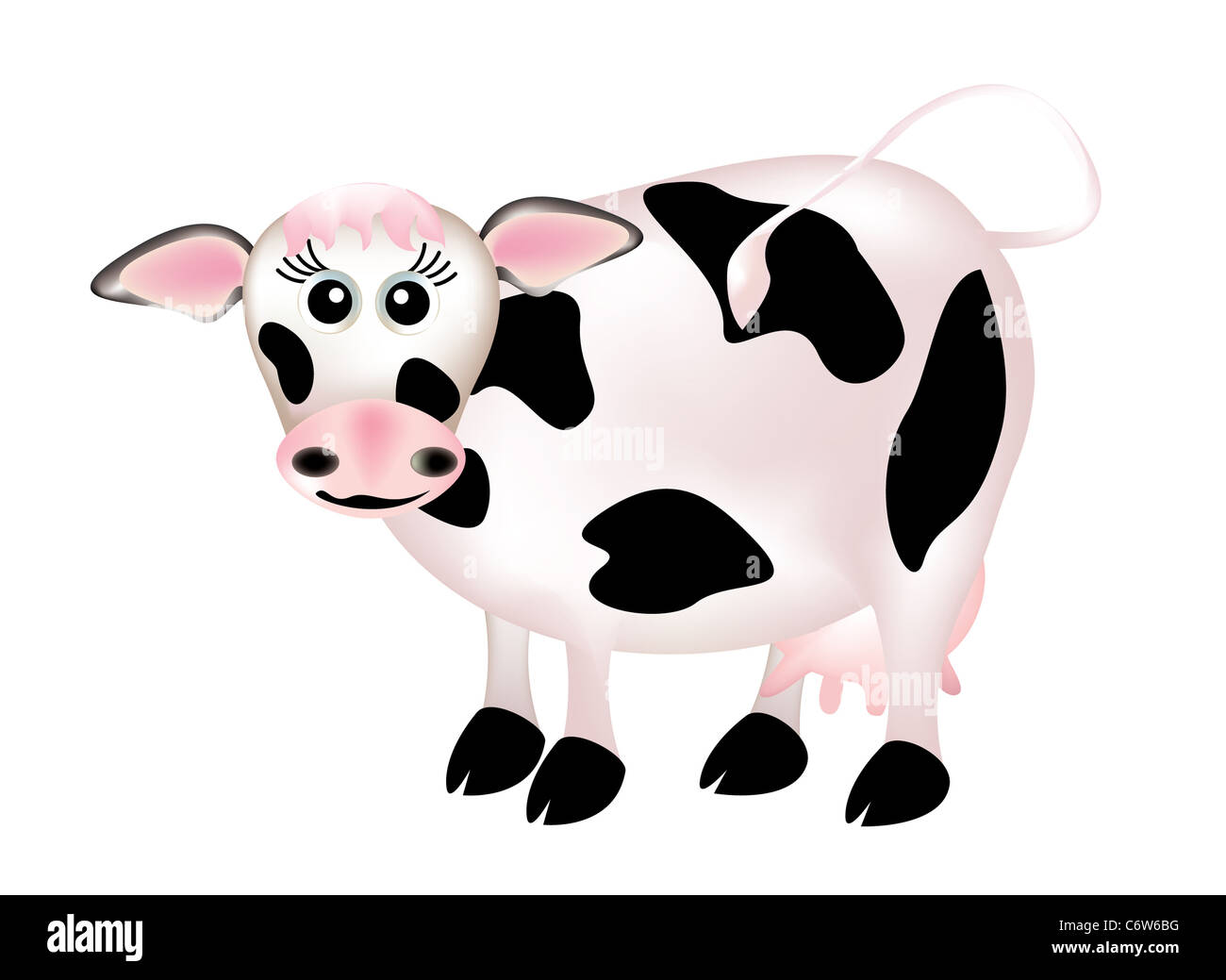 Female cow Stock Photo