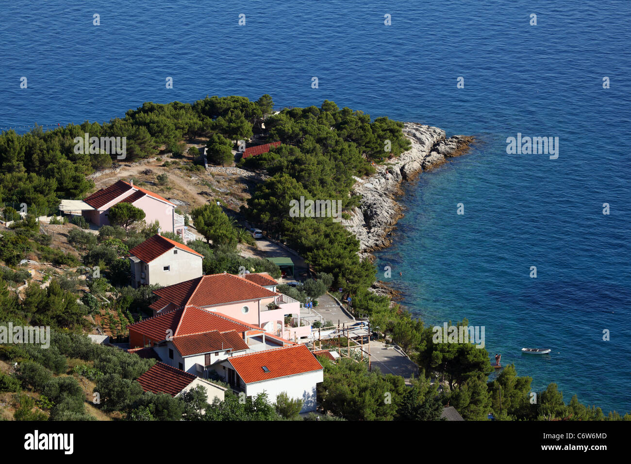 Adraitic Coast at the Croatian resort Murter Stock Photo