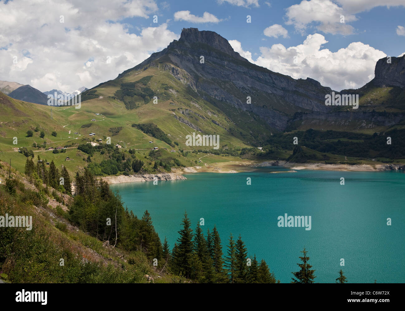 The "Cormet de Roselend" in the French Alps Stock Photo Alamy