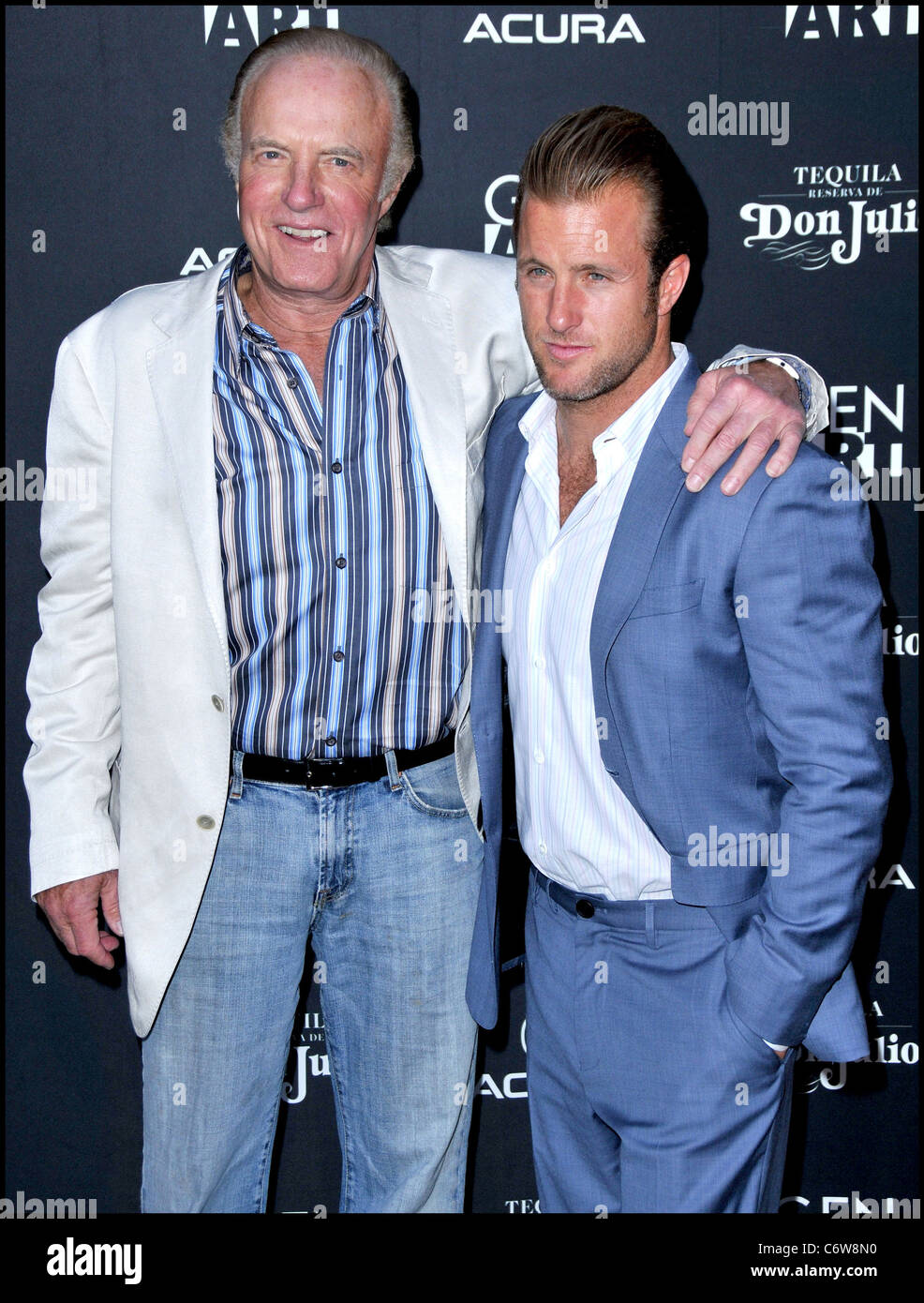 James Caan with his son Scott Caan Los Angeles Premiere of 'Mercy' held at the Egyptian Theatre Hollywood, California - Stock Photo